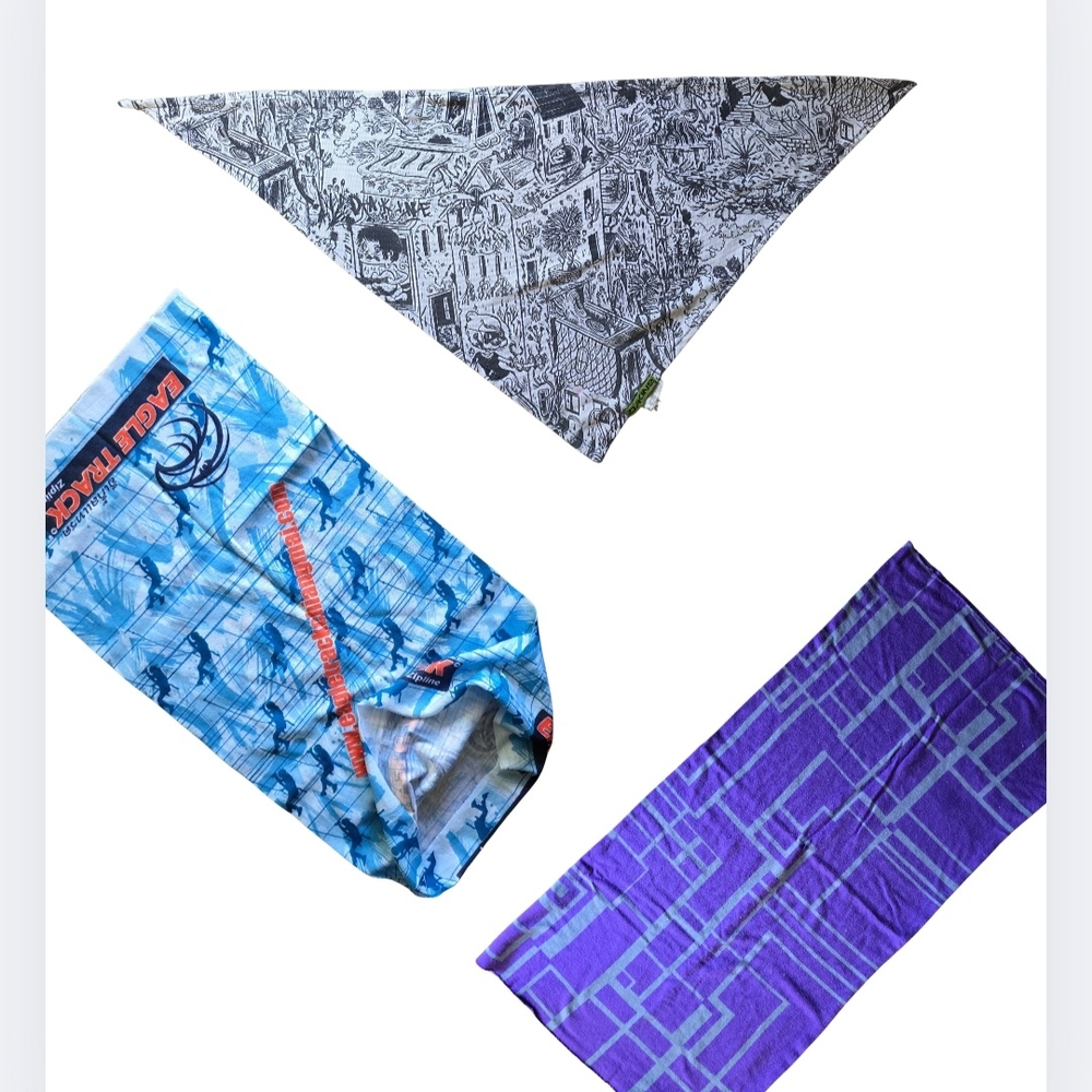 Dakine Bandana + 2 snowboarding neck tubes bundle